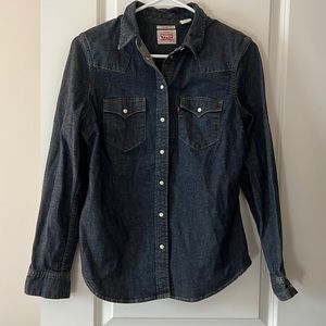 Levi’s tailored fit button up western shirt